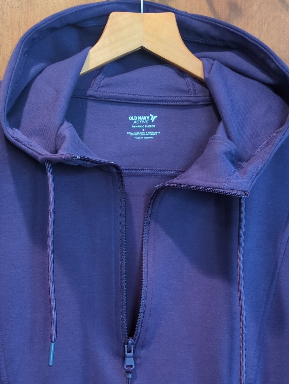 Old Navy Dynamic Fleece Half Zip Hoodie In Purple Maxine Size S - Picture 3 of 7